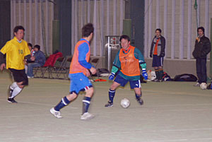 Practicing futsal